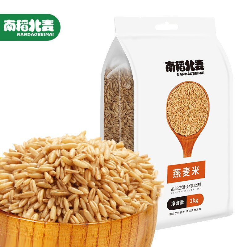 南稻北麦燕麦米1000g麦仁米五谷杂粮粗粮大米米粥搭档