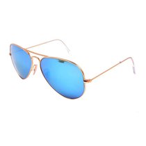 雷朋（ray-ban)太阳眼镜男女同款蓝色镀膜反光RB3025 11217 62
