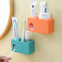 挤牙膏懒人挤压器洗面奶按压器抖音挤牙膏器手动自动挤牙膏器(橙色)