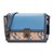COACH 蔻驰 奢侈品 女士经典标志帆布抽象马车图案HUTTON蓝色拼卡其色单肩包 5462 V5QV7(黑色)