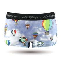 DarkShiny 清新自然新品 个性热气球风 女式平角内裤「LOBT31」(天蓝 L)