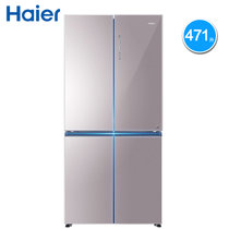 海尔（Haier）BCD-471WDCD 多门风冷无霜双变频冰箱家用十字对开门T型四门静音电冰箱(粉色 471L)