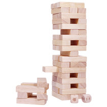 木马智慧层层叠积木玩具其他材质54片 叠叠高早教