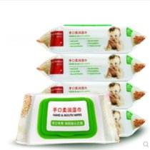 宜可拉婴儿手口湿巾80片*5包全家可用 经济实惠