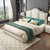 进畅家具 美式布艺床现代简约1.8米婚床主卧室双人软包大床1.5米储物实木床(1.5*2米（麻布） 床)