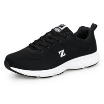 新款低帮鞋男鞋透气潮鞋素面运动鞋休闲时尚鞋飞织跑步鞋 Z-658(黑灰 42)