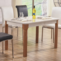 北欧餐桌餐椅组合套装简约现代小户型折叠可伸缩餐桌餐台饭桌子(一桌六椅#007款)