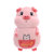 爱迷糊暖手抱枕猪娃娃 新款2019猪年吉祥物毛绒玩具儿童礼物(浅粉色大眼睛 高50cm)
