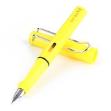 天色 钢笔签字笔水笔 时尚商务办公墨水笔 0.38mm笔头钢笔 学生钢笔练习 礼品笔 财务笔(TS-3001黄色款 单支)