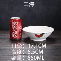陶瓷强化瓷公鸡碗怀旧经典老式鸡公碗公鸡寸斗碗早餐碗复古道具碗(强化公鸡二海碗)