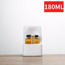 六棱玻璃瓶密封罐带盖食品级罐子辣椒酱柠檬膏蜂蜜小罐头果酱瓶子(6个180ml+泡沫盒)