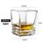 威士忌纯饮杯网红啤酒杯白兰地杯玻璃家用高端古典洋酒杯酒吧杯子(咖啡色 弹簧杯-280mL)