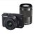 佳能（Canon）EOS M10 微型单电双头套机(EF-M 15-45mm+EF-M 55-200mm）(黑色 套餐三)