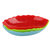 乾越 彩色树叶形水果塑料果盘 干果盘坚果盘水果盘糖果盘(红色)第2张高清大图