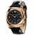 阿玛尼手表休闲时尚潮流三眼多功能金色表盘皮带石英男士手表AR0321(白色 皮带)