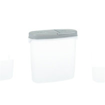 有乐A473厨房可叠加食品收纳盒储物罐透明密封五谷杂粮密封罐存储罐lq4070(特大号灰色)