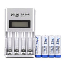雷摄（LEISE）903A智能液晶显示快速充电套装 包含：(5号2700毫安充电电池X4+快速充电器X1)