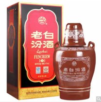 国美酒业 汾酒53度老白汾10清香型白酒475ml(单瓶装)