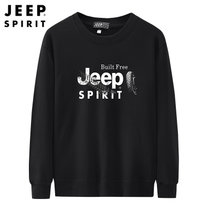 Jeep秋冬套头卫衣保暖潮流上衣JPCS0023HX(黑色 XXXL)