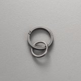 钛合金快拆钥匙扣挂件创意个性汽车链DIY材料配件锁匙圈环挂饰(26mm+18mm【原色单圈】)