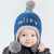 牛奶朋友 冬季宝宝护耳毛线帽纯色儿童防寒套头帽婴儿毛线帽(蓝色（单帽）)