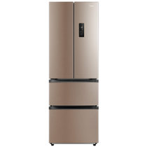 美的冰箱BCD-319WTPZM(E)爵士棕 多维智能变频 分区储存 铂金净味 风冷无霜