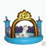 INTEX充气魔幻城堡 快乐公主城堡球池充气球池独角兽 玩具48669