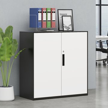 铭磊文件矮柜铁皮柜带锁钢制资料柜会计档(925开门柜 默认版本)