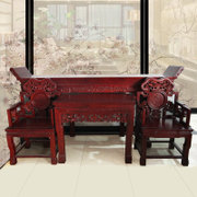 明清红木家具中堂桌椅四件套实木中式神案台翘头长条案红花梨