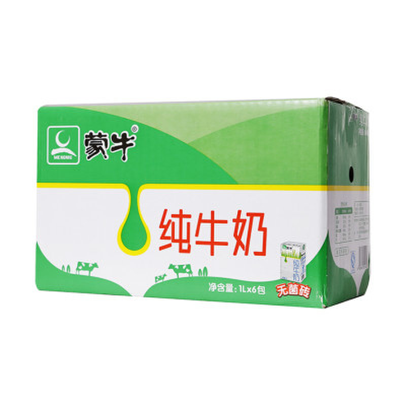 牛奶乳制品蒙牛利乐包纯牛奶1l6盒箱返回商品页