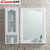 科玛斯橡木浴室柜美式实木镜柜卫浴美式镜柜卫生间储物柜组合侧柜C156(白色 右镜 90cm长)