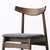 餐椅家用黑胡桃木色现代简约餐厅家具