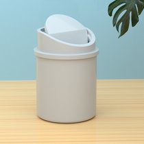 桌面垃圾桶桌上迷你可爱小号家用收纳桶垃圾盒小型卫生桶垃圾袋(灰色-单个)