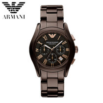 阿玛尼（ARMANI）手表石英表 时尚陶瓷三眼女士腕表 AR1447 女款