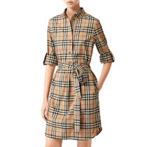 Burberry格纹女士连衣裙 80245854格纹 时尚百搭