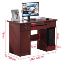 云艳YY-LCL253办公家具办公桌单人油漆电脑桌台式职员经理桌写字台120*60(默认 默认)