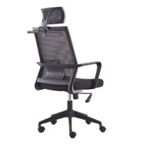 云艳YY-LCL1181 电脑椅职员学生家用转椅休闲会议椅可升降带头枕-黑框黑色(默认 默认)