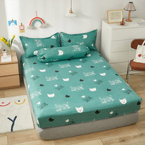 雅乐巢(GAGAKUNEST)床笠单件床罩床套夏季席梦思床垫防尘保护床单全包2021年新款2020(猫咪宝贝-绿)