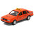 鸭小贱 合金汽车模型玩具1:32大众桑塔纳普桑出租的士声光回力6开门621C(橙色)