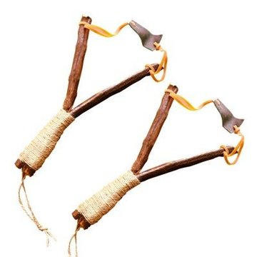 树丫木弹弓愤怒的小鸟户外发射玩具2个装