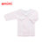 emimi 爱米米 日本制造婴儿衣服纯棉短款和尚服 0-3个月(新生儿（0-3个月） 粉色条纹短款)