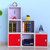 亿宸贵苏 单个儿童储物柜 置物创意收纳柜自由组合韩式简约现代书柜书架(6个单柜)