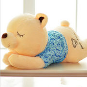 睡梦熊玩偶公仔布娃娃泰迪熊毛绒玩具熊大号生日礼物品女抱抱熊(天蓝色 72厘米)