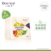 一叶子植物酵素多效面膜10片装(一叶子面膜10片 细致嫩滑净透)