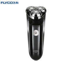 飞科（FLYCO)）旋转式充电三刀头无水洗电动剃须刀FS361(黑色)