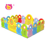 棒棒猪宝宝游戏围栏 儿童安全爬行垫塑料围栏 婴儿学步栅栏防护栏(梦幻花园(16+2))