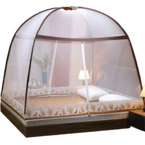 黛格床上用品单双人床玻璃纤维防蚊魔术免安装蚊帐  防蚊 舒适 耐用(2 默认)