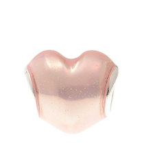 PANDORA 潘多拉 DIY手链珠子粉色可爱心形 手链配件 791886EN113(粉白色)