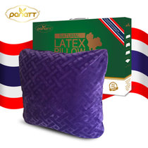 panaTT泰国进口天然乳胶抱枕 午睡枕靠枕靠背办公室床头靠乳胶枕头(紫色)