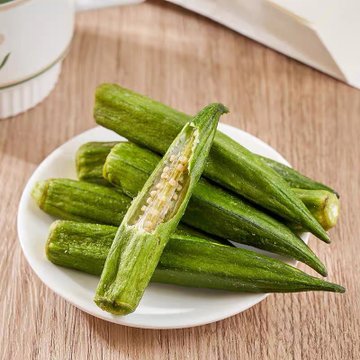 果蔻冻干秋葵脆125g*1/2/3袋秋葵干脱水冻干蔬菜干